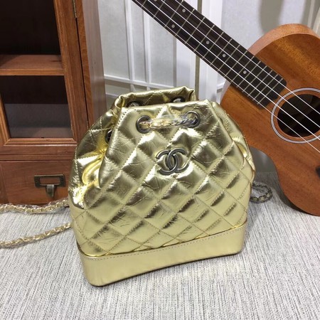 Chanel Gabrielle Backpack Sheepskin Leather 7027 Gold