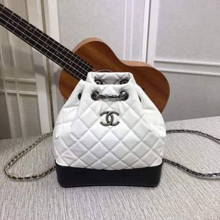 Chanel Gabrielle Backpack Sheepskin Leather 7027 White