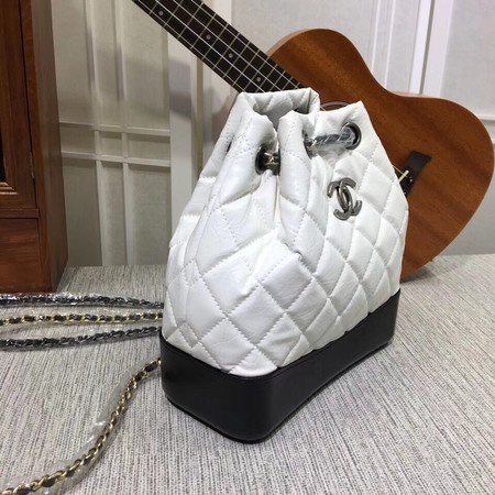 Chanel Gabrielle Backpack Sheepskin Leather 7027 White