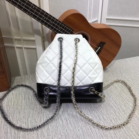 Chanel Gabrielle Backpack Sheepskin Leather 7027 White