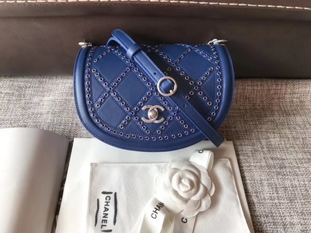 Chanel Original Calfskin Leather Shoulder Bag 4569 Blue