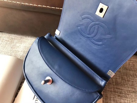 Chanel Original Calfskin Leather Shoulder Bag 4569 Blue