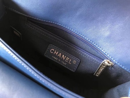 Chanel Original Calfskin Leather Shoulder Bag 4569 Blue