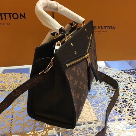 Louis Vuitton Monogram Canvas POPINCOURT 44195 Black