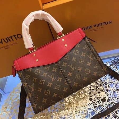 Louis Vuitton Monogram Canvas POPINCOURT 44195 Red