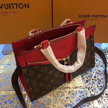 Louis Vuitton Monogram Canvas POPINCOURT 44195 Red