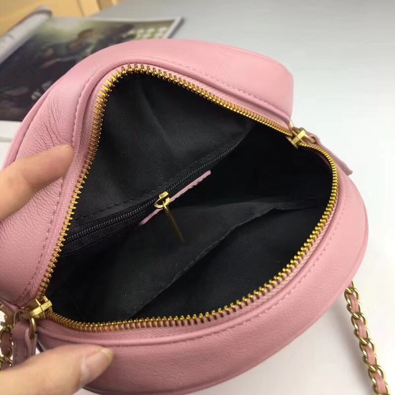 Chanel Sheepskin Leather Shoulder Bag 3698 pink
