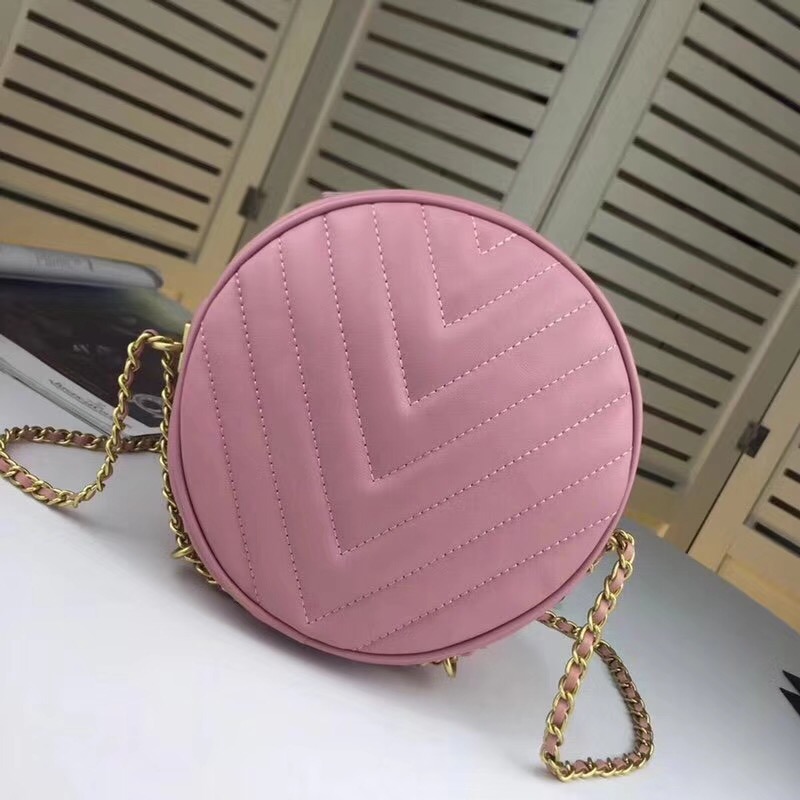 Chanel Sheepskin Leather Shoulder Bag 3698 pink
