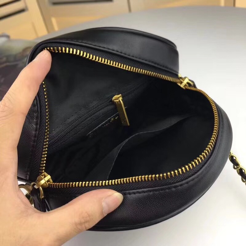 Chanel Sheepskin Leather Shoulder Bag 3698 black