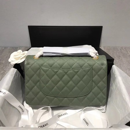 Chanel Flap Shoulder Bag Original Caviar Leather CF1112 green