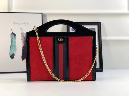 Gucci GG original suede leather ophidia Tote Bag 512957 red