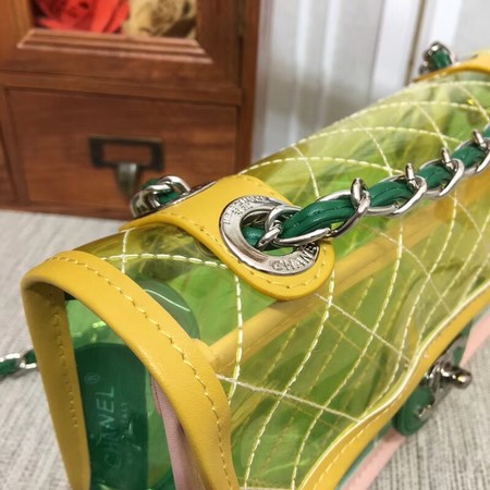 Chanel CC PVC flap bag 1112M Shoulder Bag green