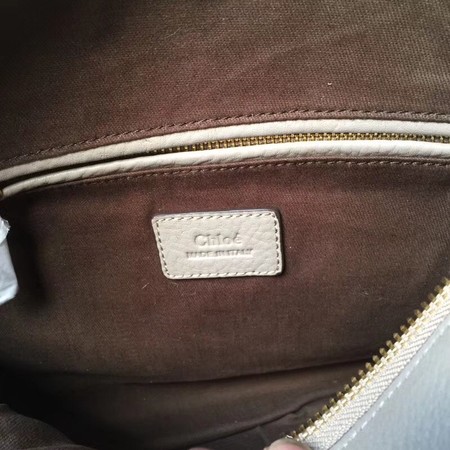 Chloe Marcie original Calfskin Leather Top Handle Bag 166320 grey