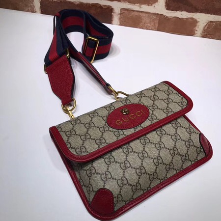 Gucci GG canvas supreme waist pack 489617 red