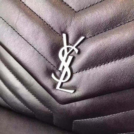 Yves Saint Laurent Leather Cross-body Shoulder Bag 2829 Black