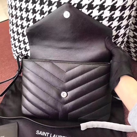 Yves Saint Laurent Leather Cross-body Shoulder Bag 2829 Black