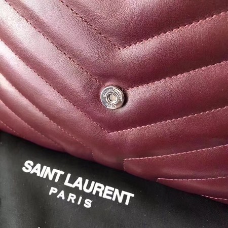 Yves Saint Laurent Leather Cross-body Shoulder Bag 2829 red