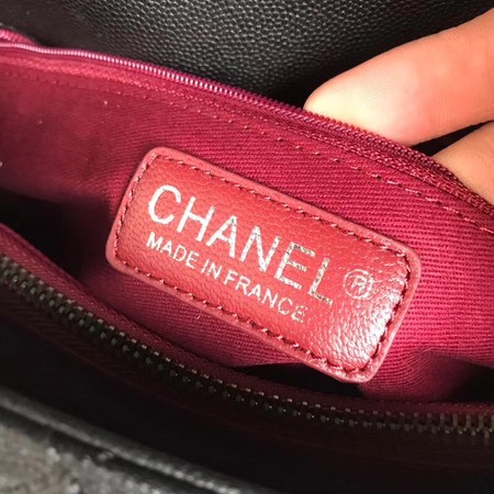 Chanel Classic black Top Handle Bag Original Sheepskin Leather A92215 black
