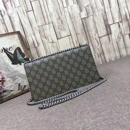 Gucci Medium Dionysus GG Canvas Shoulder Bag 499623 black