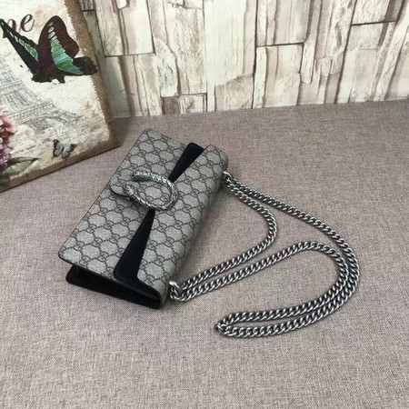 Gucci Medium Dionysus GG Canvas Shoulder Bag 499623 black