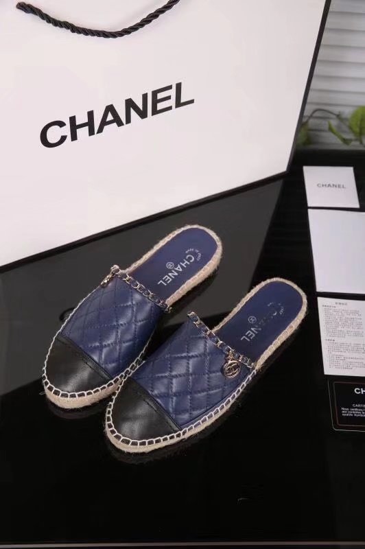 Chanel Slippers CH2284TZ dark blue