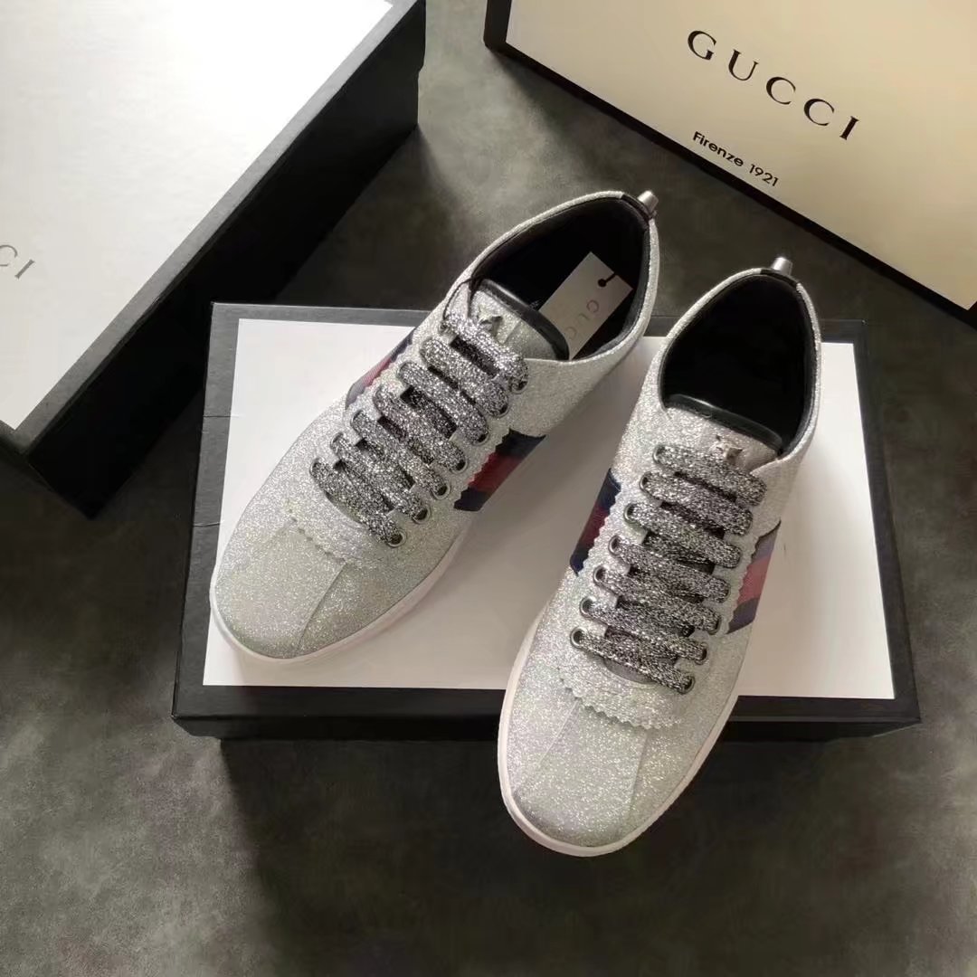 Gucci women shoes GG1302H silver