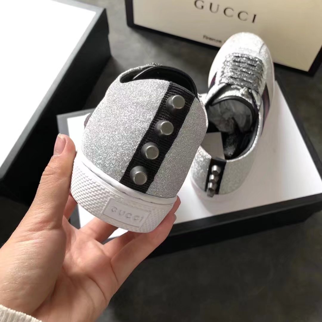 Gucci women shoes GG1302H silver