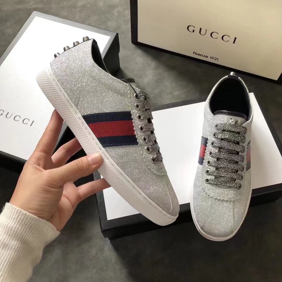 Gucci women shoes GG1302H silver