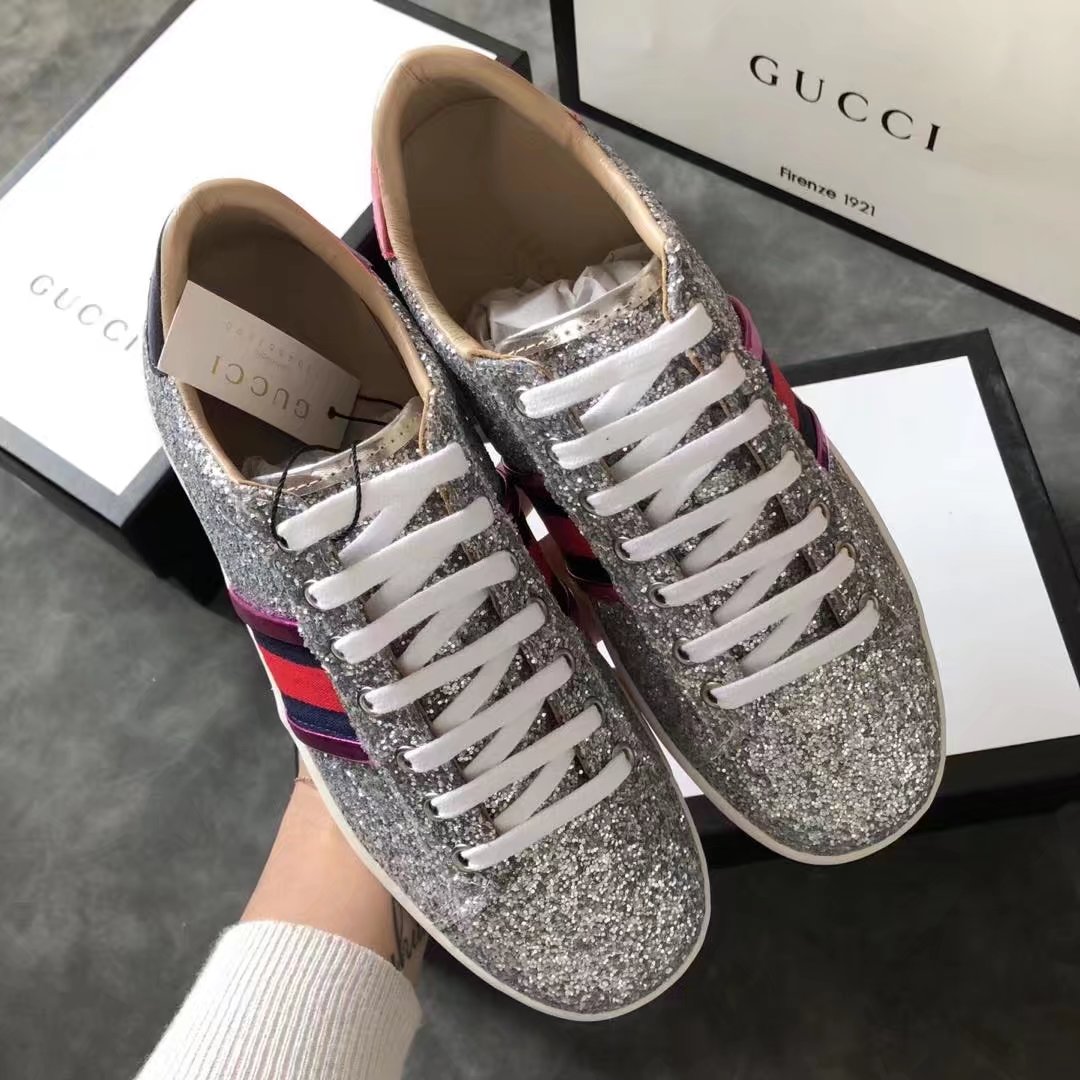 Gucci women shoes GG1303H silver