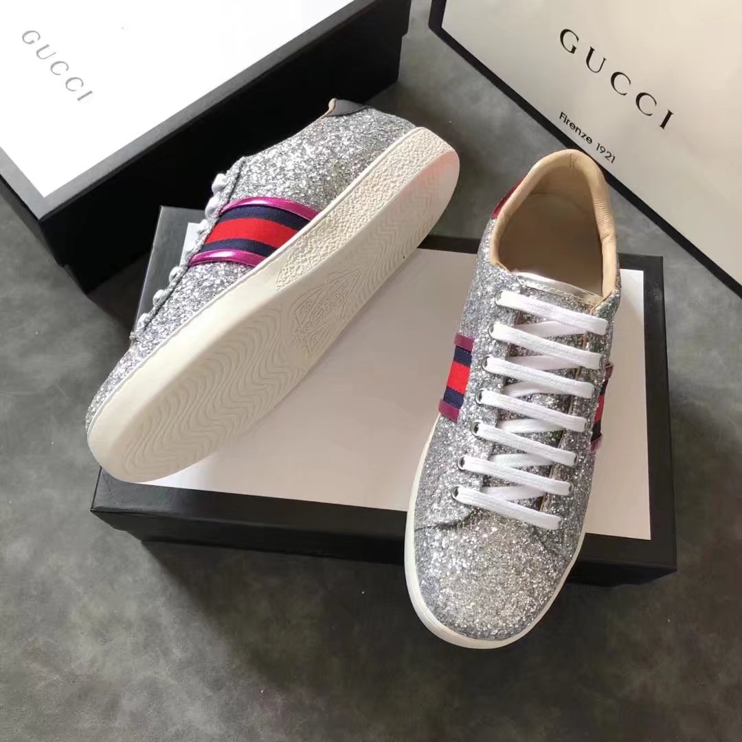 Gucci women shoes GG1303H silver