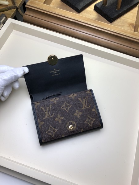 Louis Vuitton Monogram Canvas Original leather Wallet 64587 black
