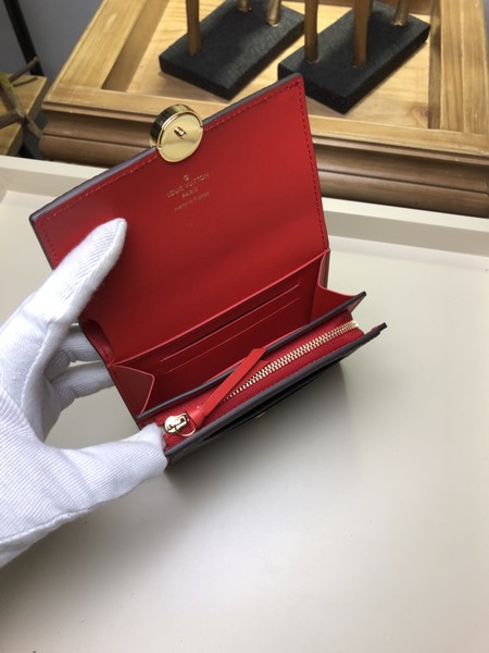 Louis Vuitton Monogram Canvas Original leather Wallet 64587 red