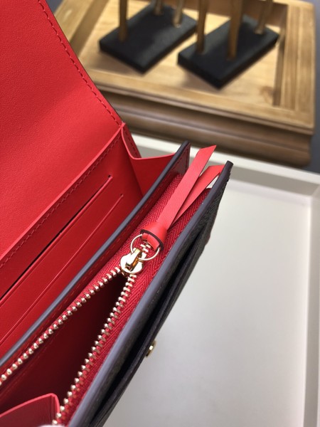 Louis Vuitton Monogram Canvas Original leather Wallet 64587 red