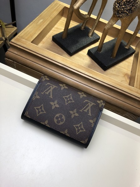 Louis Vuitton Monogram Canvas Original leather Wallet 64587 black