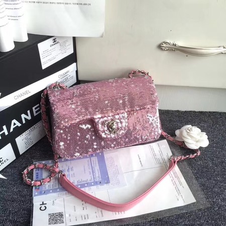 Chanel Flap Shoulder Bag Original Sheepskin Leather CF3352 pink