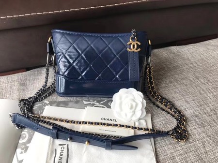 Chanel Gabrielle Original Cowhide Leather Shoulder Bag A93841 blue