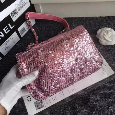 Chanel Flap Shoulder Bag Original Sheepskin Leather CF3352 pink