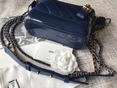 Chanel Gabrielle Original Cowhide Leather Shoulder Bag A93841 blue