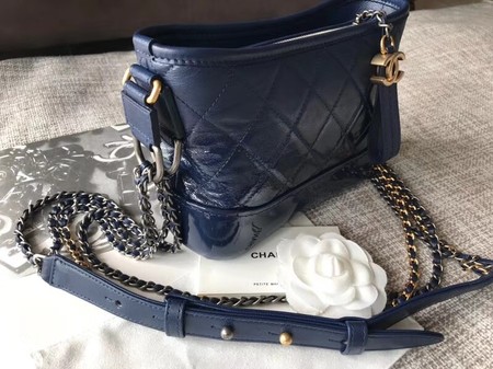 Chanel Gabrielle Original Cowhide Leather Shoulder Bag A93841 blue