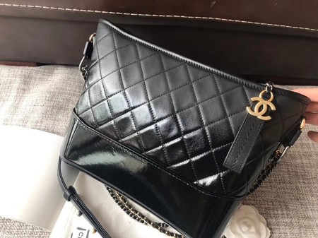 Chanel Gabrielle Original Cowhide Leather Shoulder Bag A93842 black