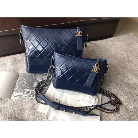 Chanel Gabrielle Original Cowhide Leather Shoulder Bag A93842 blue