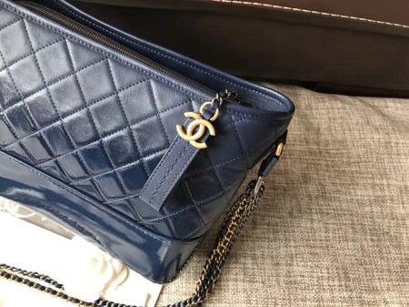 Chanel Gabrielle Original Cowhide Leather Shoulder Bag A93842 blue