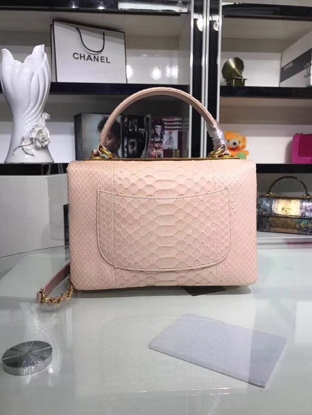 Chanel Original Snake skin Leather Tote Bag A92236 pink