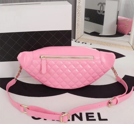 Chanel Sheepskin Leather Waist Bag 94103 pink