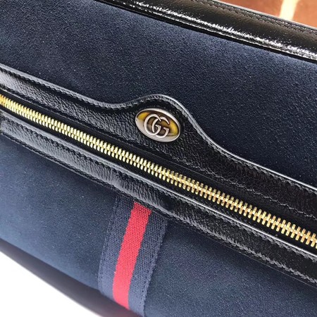 Gucci GG original Nubuck leather Shoulder Bag 517080 Royal Blue