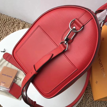 Louis Vuitton Original Epi Leather SUPREME Keepall 45CM Strap M53419 red