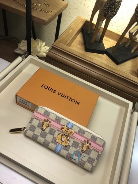Louis Vuitton Original Damier Azur Canvas ZIPPY CLEMENCE N60109
