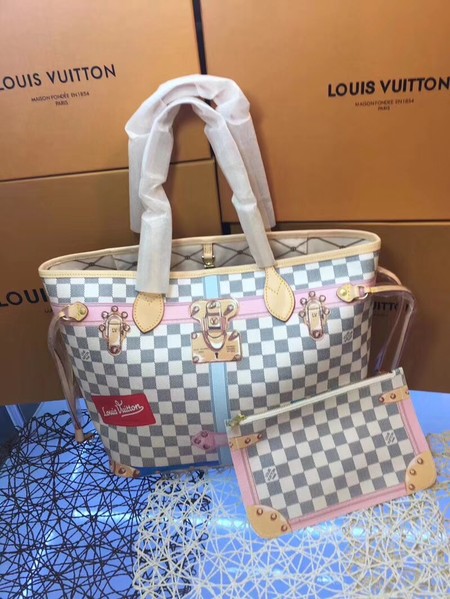 Louis Vuitton Damier Azur Canvas neverfull M40156