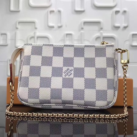 Louis Vuitton Original Damier Azur Canvas MINI POCHETTE ACCESSORIES N58009