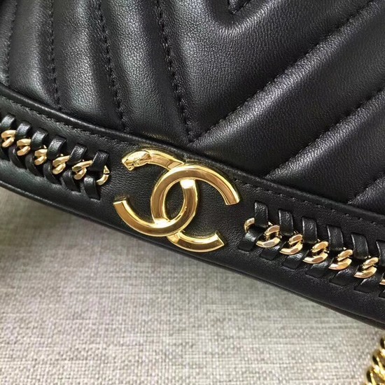 Chanel Sheepskin Leather Shoulder Bag 1125 black